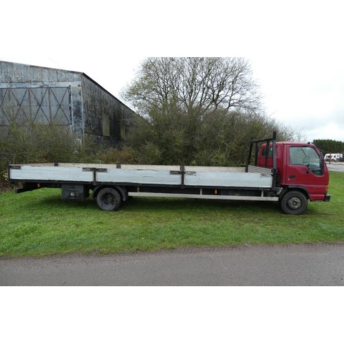 809 - Isuzu NQR 70 Dropside Lorry 7.5 ton. Reg WA54 AOM, 05/10/2004, 4751cc diesel, Plated (MoT) to 30/09/... 