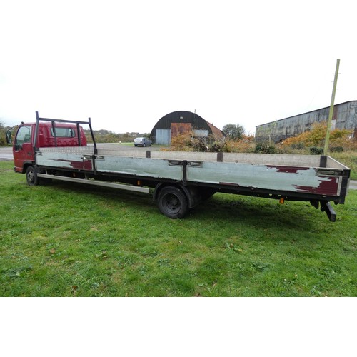 809 - Isuzu NQR 70 Dropside Lorry 7.5 ton. Reg WA54 AOM, 05/10/2004, 4751cc diesel, Plated (MoT) to 30/09/... 