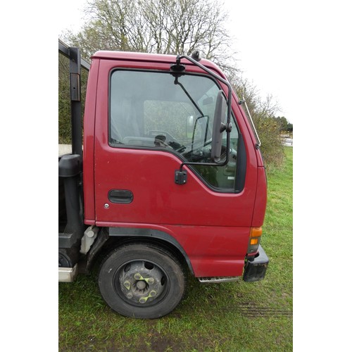 809 - Isuzu NQR 70 Dropside Lorry 7.5 ton. Reg WA54 AOM, 05/10/2004, 4751cc diesel, Plated (MoT) to 30/09/... 