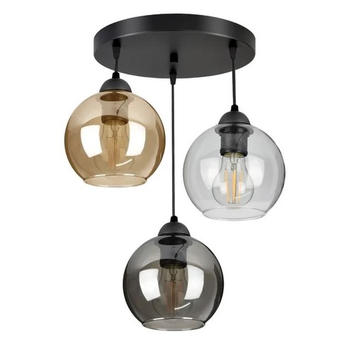 120 - A Mahia 3-light cluster globe pendant light RRP £153