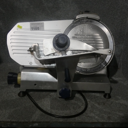 1105 - A commercial meat slicer by Ital - trade TESTED WORKING.