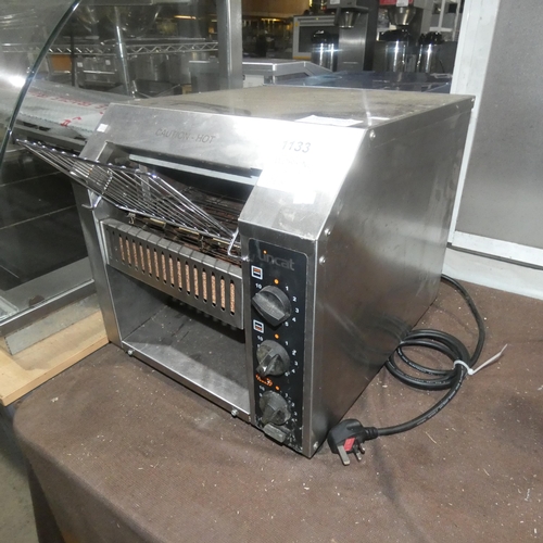 1133 - A commercial stainless steel conveyor toaster by Lincat type A003 240v - trade. TESTED WORKING