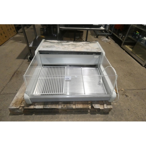 1139 - A commercial countertop serve over chiller by Frilixa type REGUA1.0m - trade. TESTED WORKING.