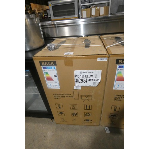 1225 - An unused boxed under counter tinted wine display fridge by Hoover type: HWC 150 EELW - trade