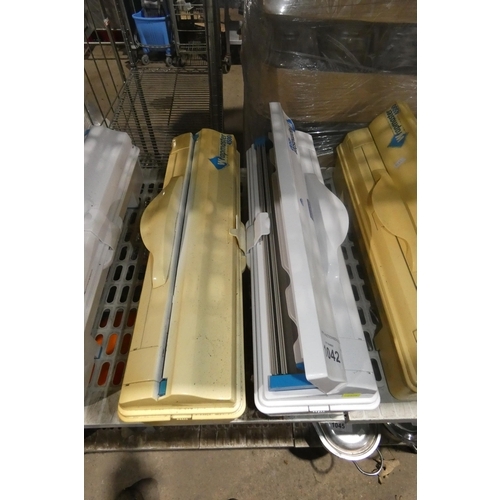 1042 - 2 x kitchen clingfilm Wrapmasters type 4500