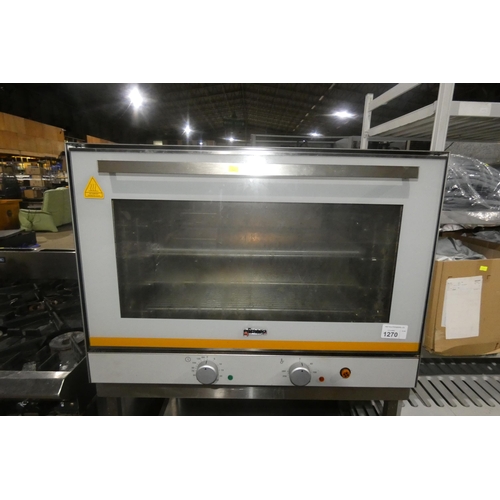 1270 - A commercial stainless steel counter top fan oven by Gierre/Interklimat type Brio Maxi Facile 220-24... 