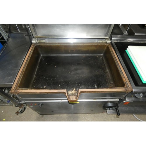 1004 - A commercial stainless steel brat pan by Falcon Dominator 3 phase - trade