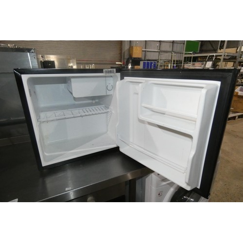 1274 - A black counter top fridge by Russell Hobbs - trade.TESTED WORKING.