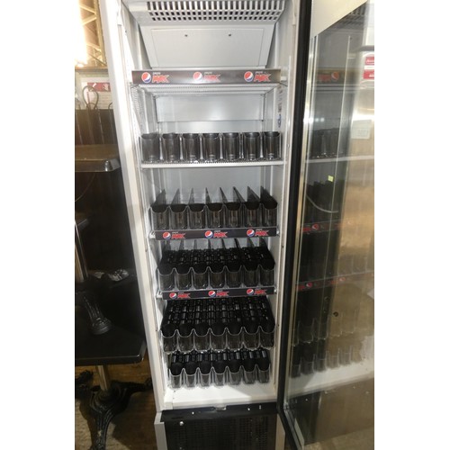 1295 - A commercial single door can and bottle display fridge by Frigoglass, type smart-450l-R290 240v - tr... 