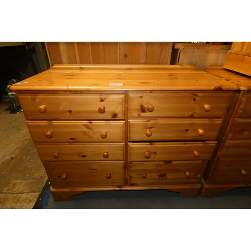 2116 - A pine chest of 8 drawers approx 111 x 45 x 86cm high