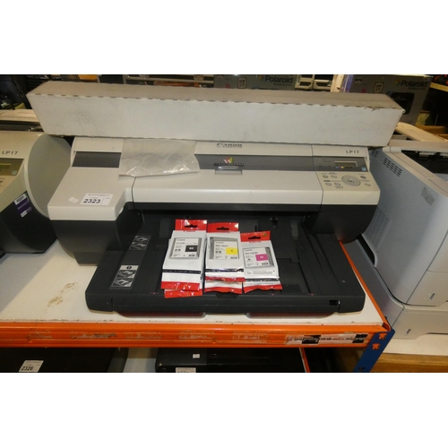 An office wide format printer by Canon type Image Prograf LP17 with a