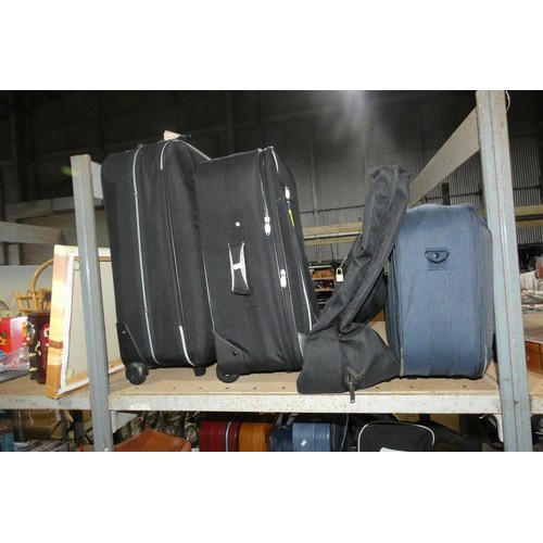 2108 - A quantity of various household items, suitcases, hand bags, shoulder bags, novelty boxes etc. Conte... 