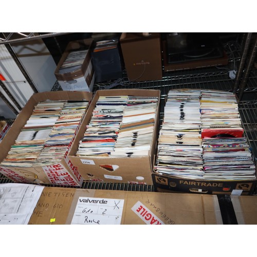 2258 - 3 boxes containing a quantity of various vinyl records (all 7 inch singles).  Not practical to list ... 