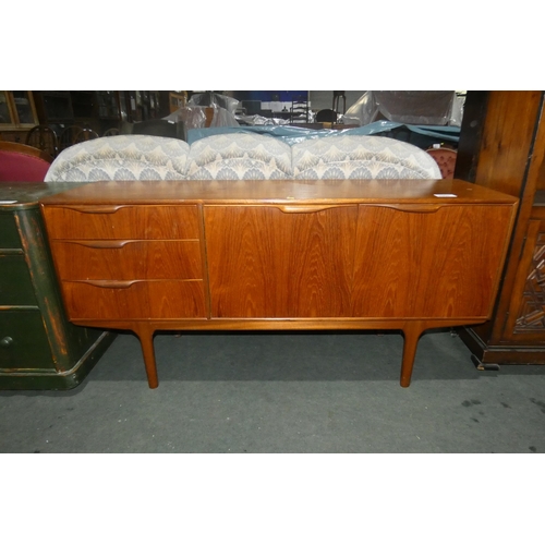 2960 - A 1970s vintage McIntosh teak sideboard with 3 drawers and 2 doors, approx 154 cm wide