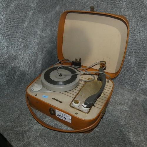 3000 - A 1960s vintage RGD portable record player