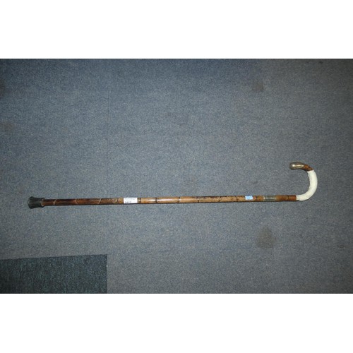 2802 - A silver mounted walking stick