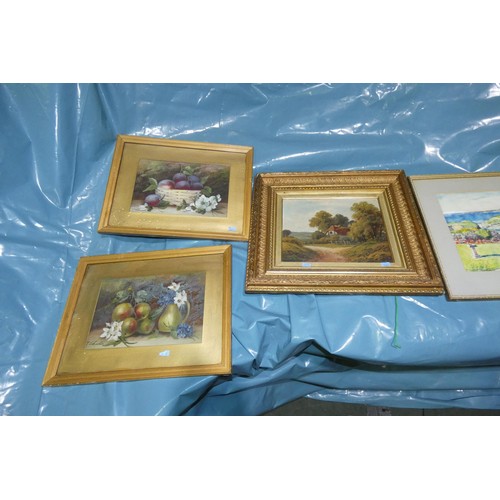 2946 - A quantity of miscellaneous pictures and frames (stillage not included)