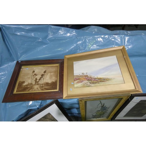 2946 - A quantity of miscellaneous pictures and frames (stillage not included)