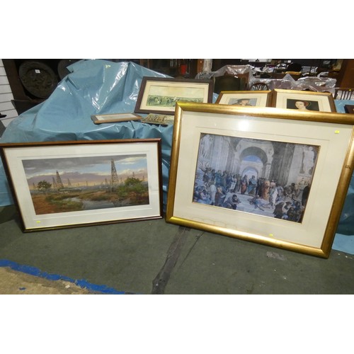 2948 - A quantity of miscellaneous pictures and frames (stillage not included)