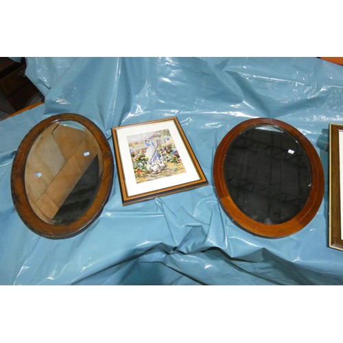 2949 - A quantity of miscellaneous pictures, frames & mirrors (stillage not included)