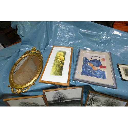 2952 - A quantity of miscellaneous pictures and frames (stillage not included)