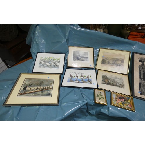 2953 - A quantity of miscellaneous pictures and frames (stillage not included)