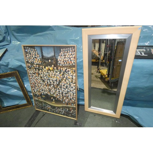 2954 - A quantity of miscellaneous pictures and frames (stillage not included)