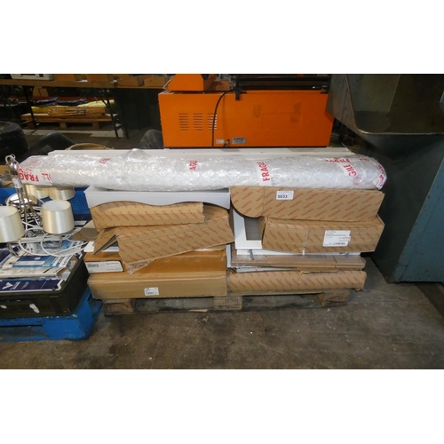 5033 - 1 pallet containing a quantity of various light fittings by Thorn, Eaton etc