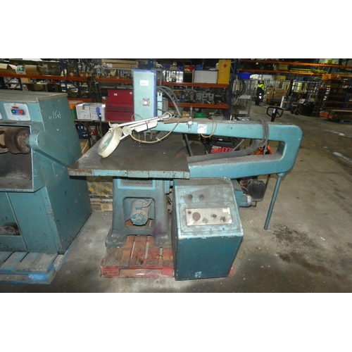 5035 - A Notting deep throat fret / scroll saw, 3ph, depth of throat approx 130cm