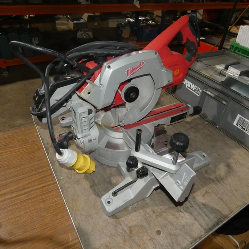 5082 - 1 Milwaukee sliding mitre saw 110v