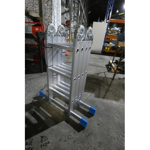 5121 - A MacAllister Professional aluminium 4 x 3 Combi ladder