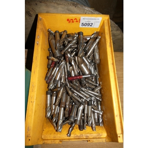 5092 - 1 box containing a quantity of various milling cutters (yellow box)