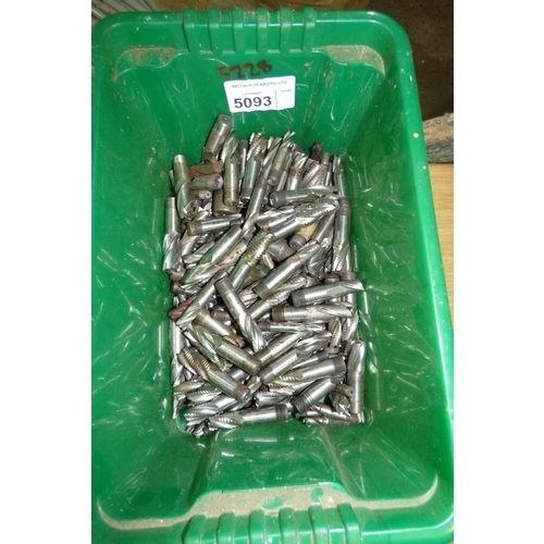 5093 - 1 box containing a quantity of various milling cutters (green box)