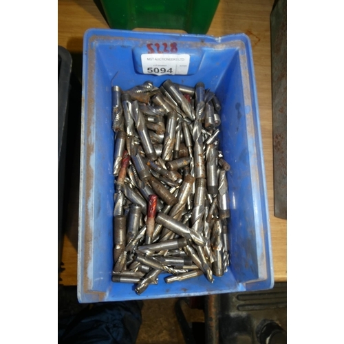 5094 - 1 box containing a quantity of various milling cutters (blue box)