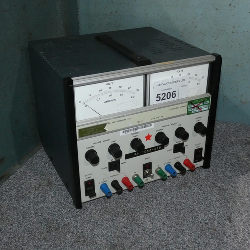 5206 - 1 Farnell stabilised power supply type LT30-2