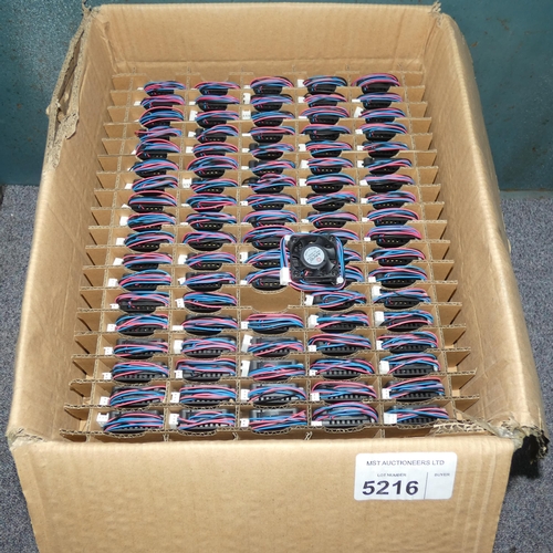 5216 - 1 box containing a quantity of small fan assemblies