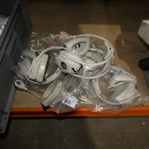 5245 - 5 x ex-MOD Airlite 95 air traffic management headsets