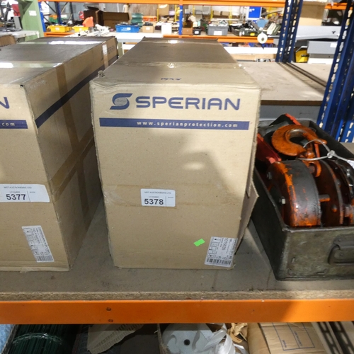 5378 - 1 box containing 100 x Sperian face masks type 5311 M/L