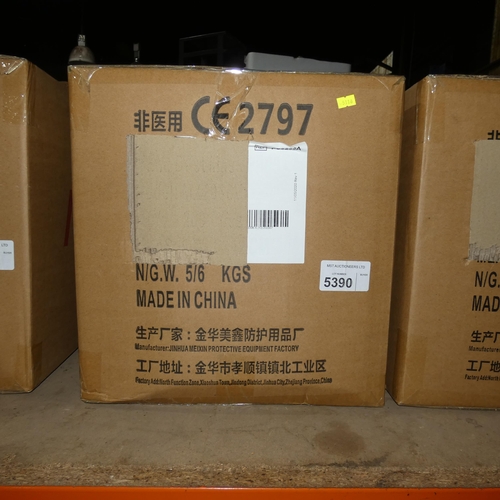 5390 - 1 box containing 200 x Meixin industrial face masks (non medical)