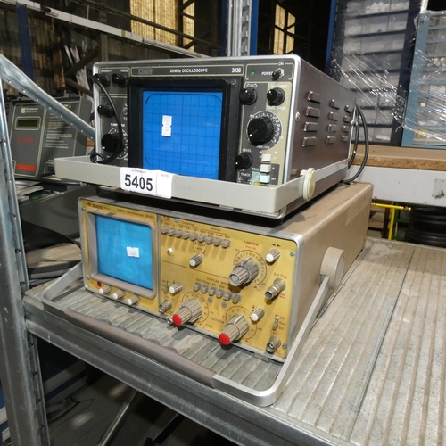 5405 - 2 oscilloscopes comprising 1 x Gould OS1200 25MHz and 1 x Crotech 3036 20MHz