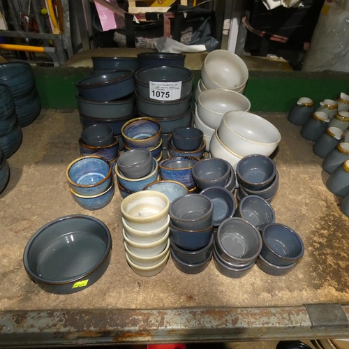 1075 - A large quantity of various stoneware style crockery by Genware