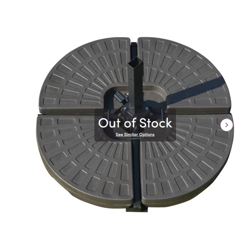 An Indie plastic free standing umbrella base