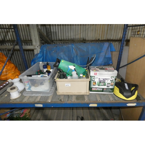 2018 - A quantity of various items including a Ronseal Power Sprayer, a Karcher rotary cleaning attachment ... 