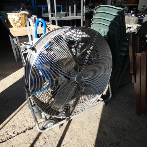 2028 - A Sahara high velocity drum fan 110v diameter approx 75 cm (Trade)