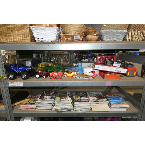 2106 - A quantity of various toys. Contents of 1 shelf