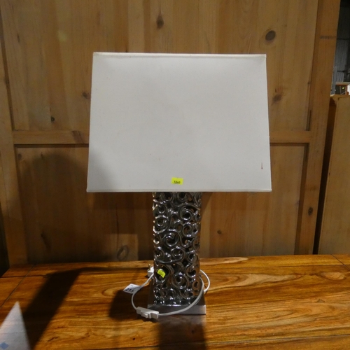 2157 - A table lamp with shade 240v (Trade)