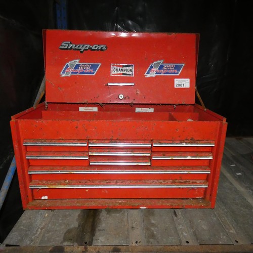 2001 - A Snap On multi drawer tool chest approx 66 x 31 x 37cm high