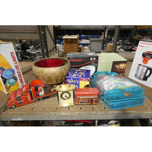 2112 - A quantity of various household items including CDs, books, a Brother AX-430 typewriter 240v etc. Co... 