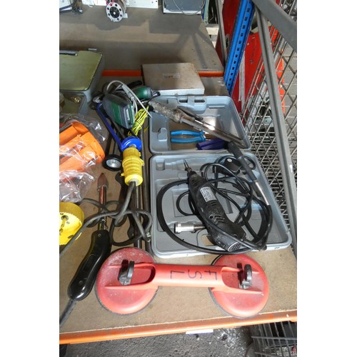 5188 - A quantity of various items including gauges, a TCH multitool 240v etc