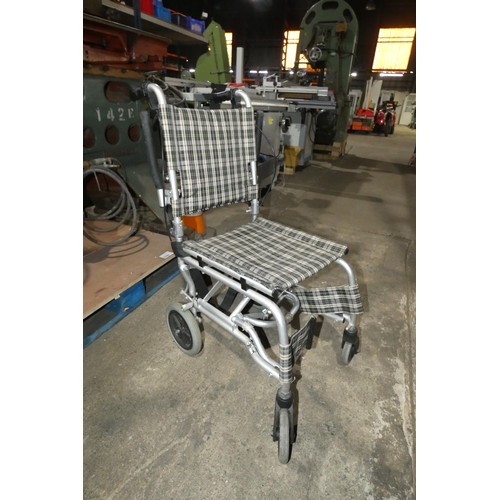 5224A - 1 folding access narrow wheelchair by Alfred Bekker - designed to be used inside of larger motorhome... 